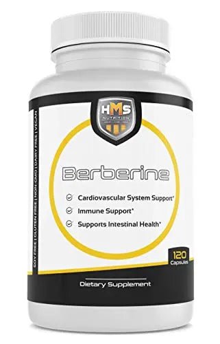 HMS Nutrition 550mg Berberine HCL from Berberis Aristata Root - TrustMedUSA