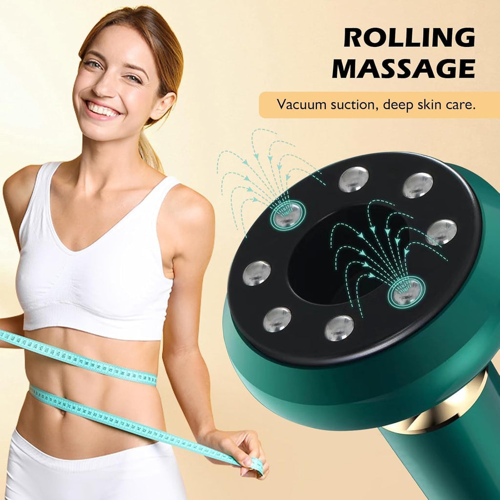 HNRF Anti Cellulite Massage Tool Body Sculpting Machine Suction Massager 3-in-1 Masajeador para Celulitis Y Grasa Abdominal De Madera Remover for Legs Electric Vacuum Cupping Full Contouring Device - Maple Wellness Supplements