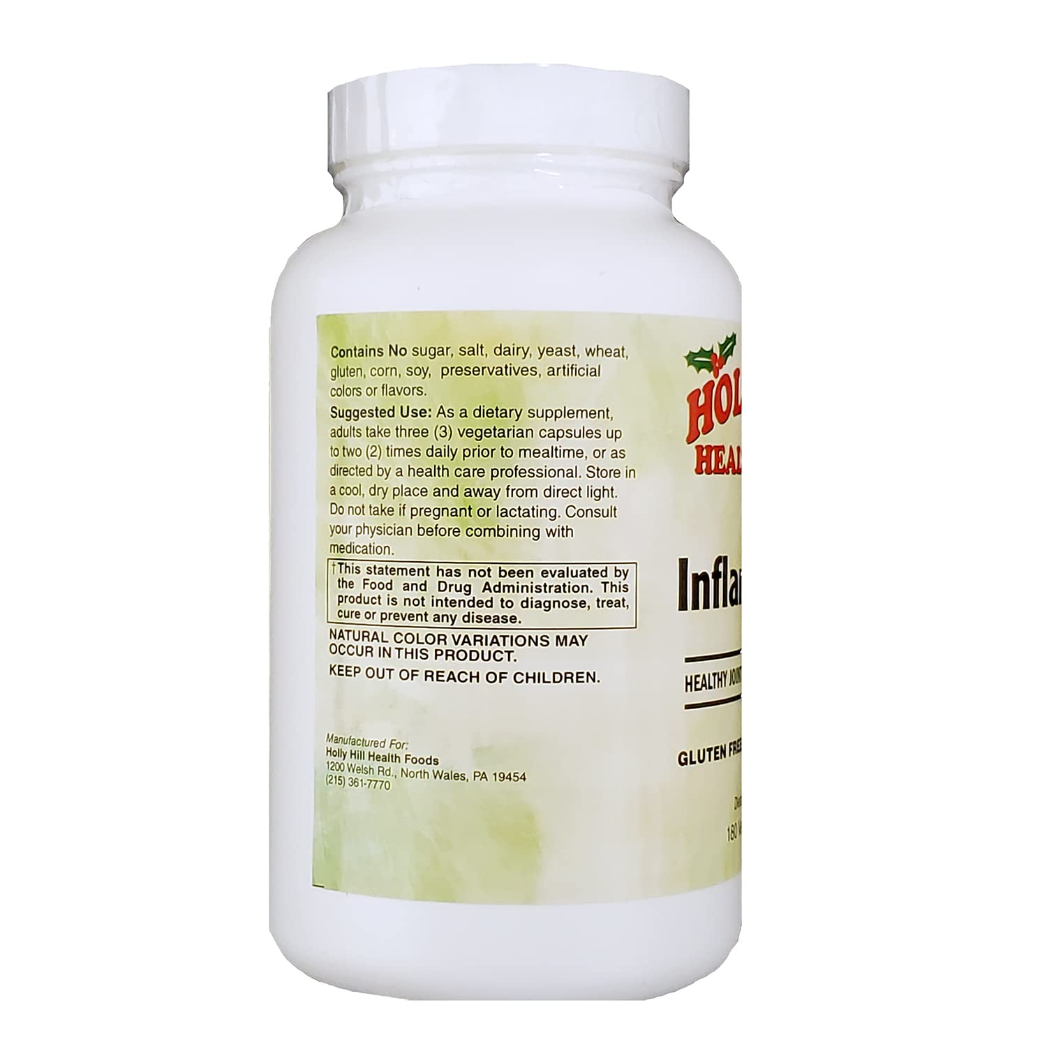 Holly Hill Health Foods, Inflammove (Healthy Joint & Mobility Support*), 180 Vegan Capsules - TrustMedUSA