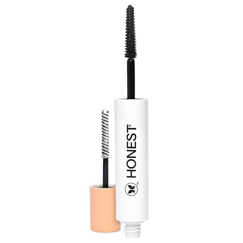 Honest Beauty 2-in-1 Extreme Length Clean Mascara + Lash Primer | Lengthening + Volumizing | Cruelty Free + Safe for Sensitive Eyes | Black, .27 fl oz - TrustMedUSA