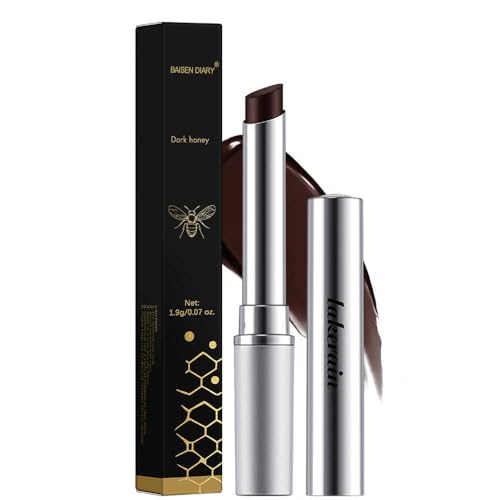 Honey Lipstick Tinted Lip Balm - Sheer Hydrating Lipstick for All Skin Tones - Moisturizing Lip Color, Nourishing Lip Balm with a Hint of Natural Black Cherry Tint - TrustMedUSA