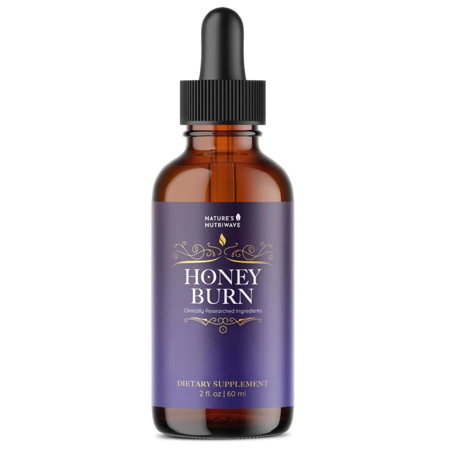 HoneyBurn Purple Honey – Natural Daily Supplement with 11 Plant & Bee-Based Ingredients – Supports Healthy Digestion & Balanced Body Routine – 60 ml, 30 Servings, 1 Month Supply - TrustMedUSA