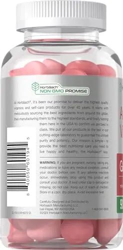 Horbaach Vegan Apple Cider Vinegar Gummies | 90 Count | ACV Supplement | Natural - TrustMedUSA