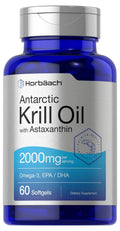 Horbäach Antarctic Krill Oil 2000mg | 60 Softgel Capsules | Omega-3, EPA, DHA Supplemen - TrustMedUSA