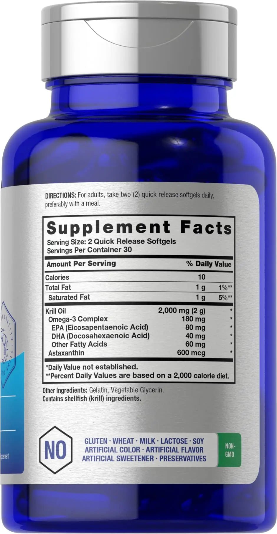 Horbäach Antarctic Krill Oil 2000mg | 60 Softgel Capsules | Omega-3, EPA, DHA Supplemen - TrustMedUSA