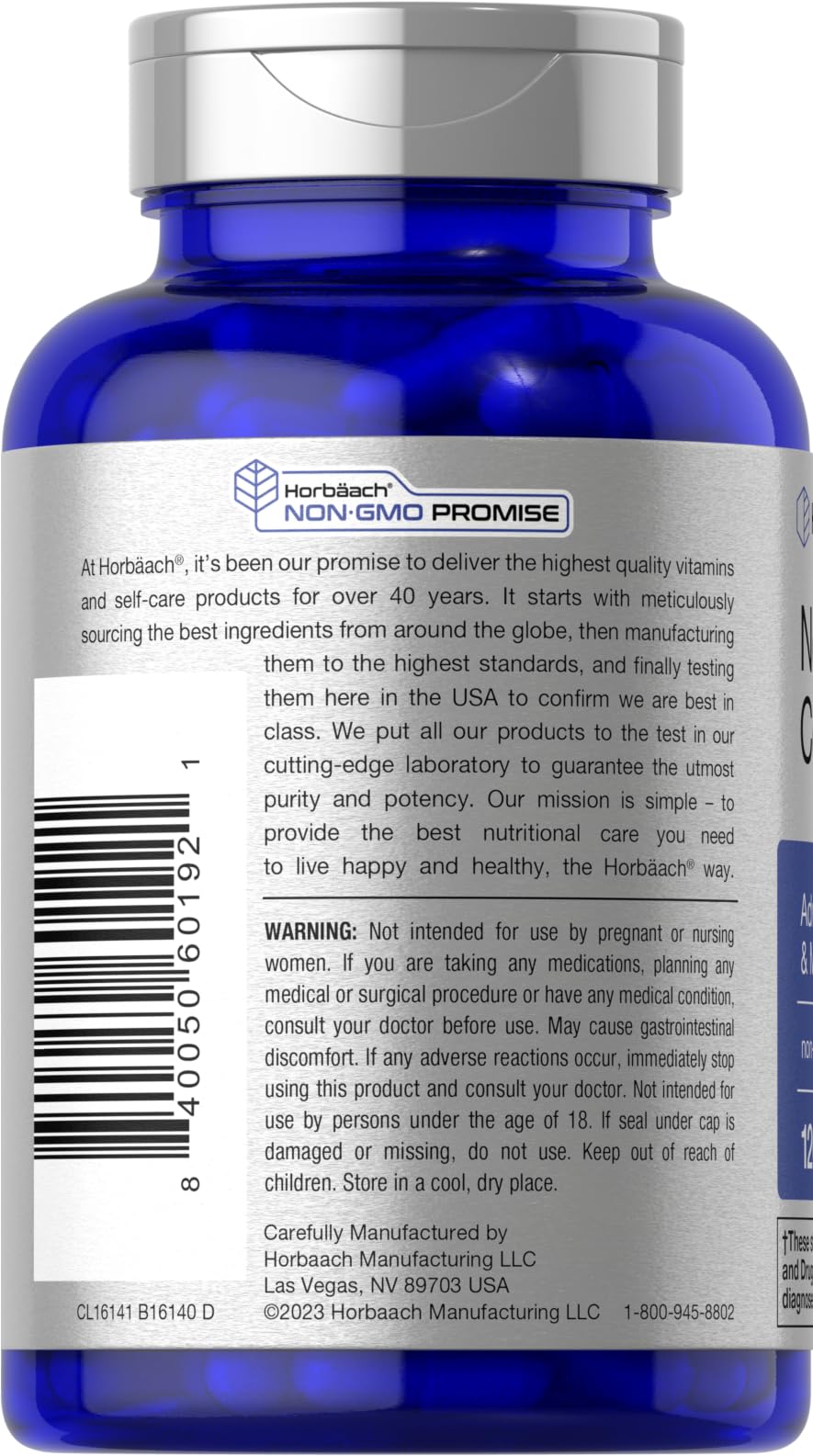 Horbäach Brain Supplement | 120 Capsules | with Phosphatidylserine & DMAE | Advanced Formula for Memory, Focus, Clarity | Vegetarian & Gluten Free | Neuro Support - TrustMedUSA