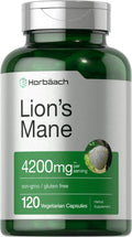 Horbäach Lions Mane Mushroom Extract | 4200mg | 120 Capsules | Vegetarian - TrustMedUSA