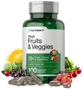 Horbäach Mega Fruits and Veggies Supplement | 100 Capsules | Vegetarian, Non-GMO and Gluten Free - TrustMedUSA