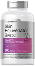 Horbäach Skin Rejuvenator with Verisol | Bioactive Collagen Peptides | 200 Caplets | Non-GMO, Gluten Free Supplement - Maple Wellness Supplements