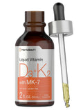 Horbäach Vitamin D3 + K2 Liquid Drops | with MK7 | 2 Fl Oz | Vegetarian | Non-GMO - TrustMedUSA
