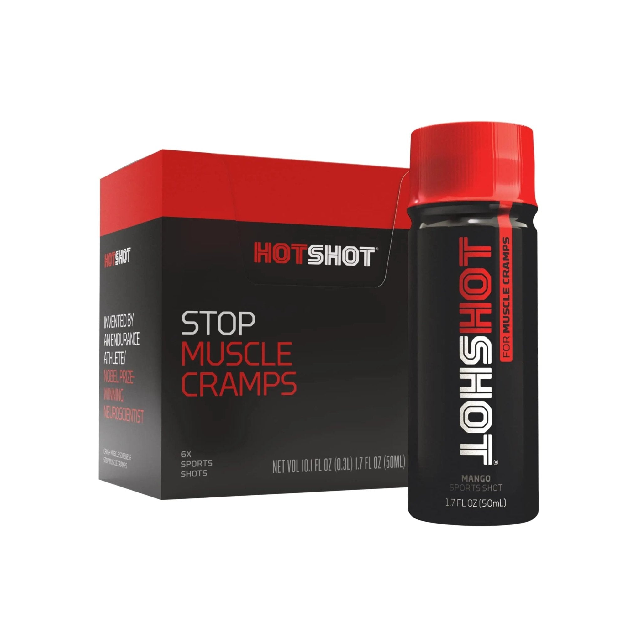 HOTSHOT Sports Shot Muscle Cramp Relief, All Natural Liquid Sports Drink, Scientifically - TrustMedUSA