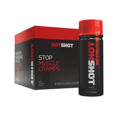 HOTSHOT Sports Shot Muscle Cramp Relief, All Natural Liquid Sports Drink, Scientifically - TrustMedUSA