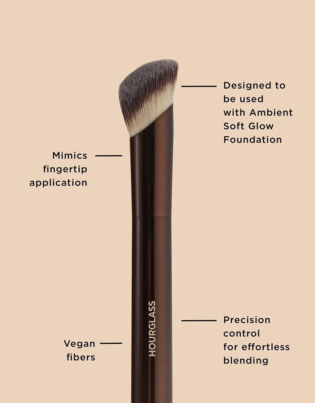 Hourglass Ambient Soft Glow Foundation Brush - TrustMedUSA