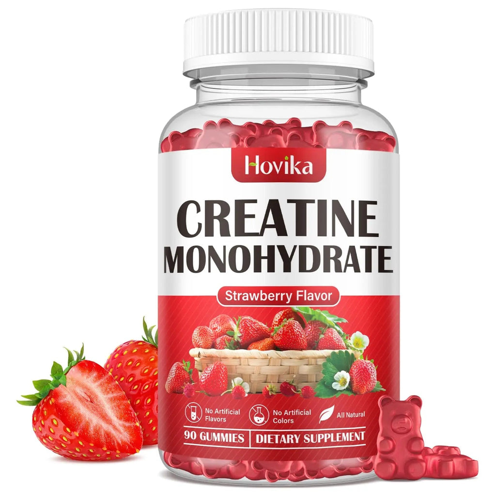 Hovika Creatine Monohydrate Gummies for Men & Women, Chewable 3g Creatine Monohy - TrustMedUSA