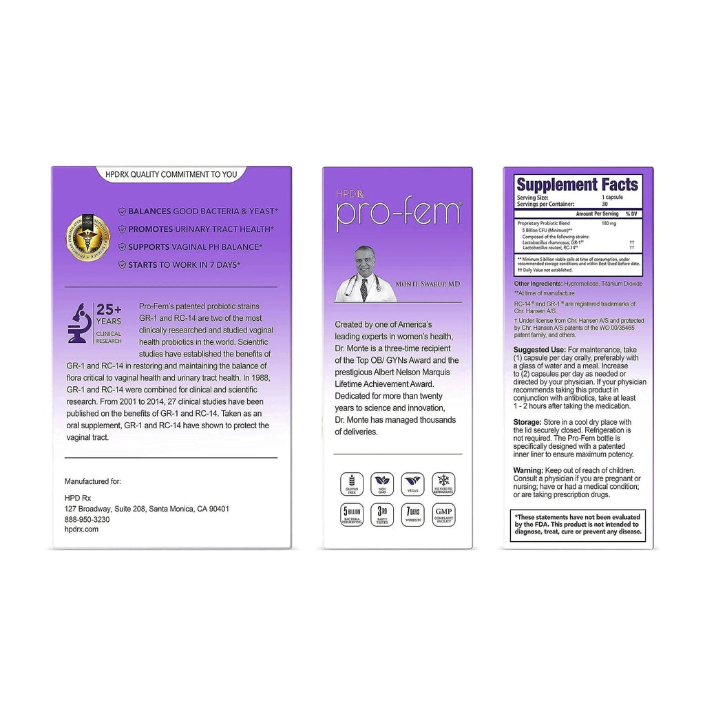 HPD Rx AHCC, Pro Fem, & ONE Bundle for Women - TrustMedUSA