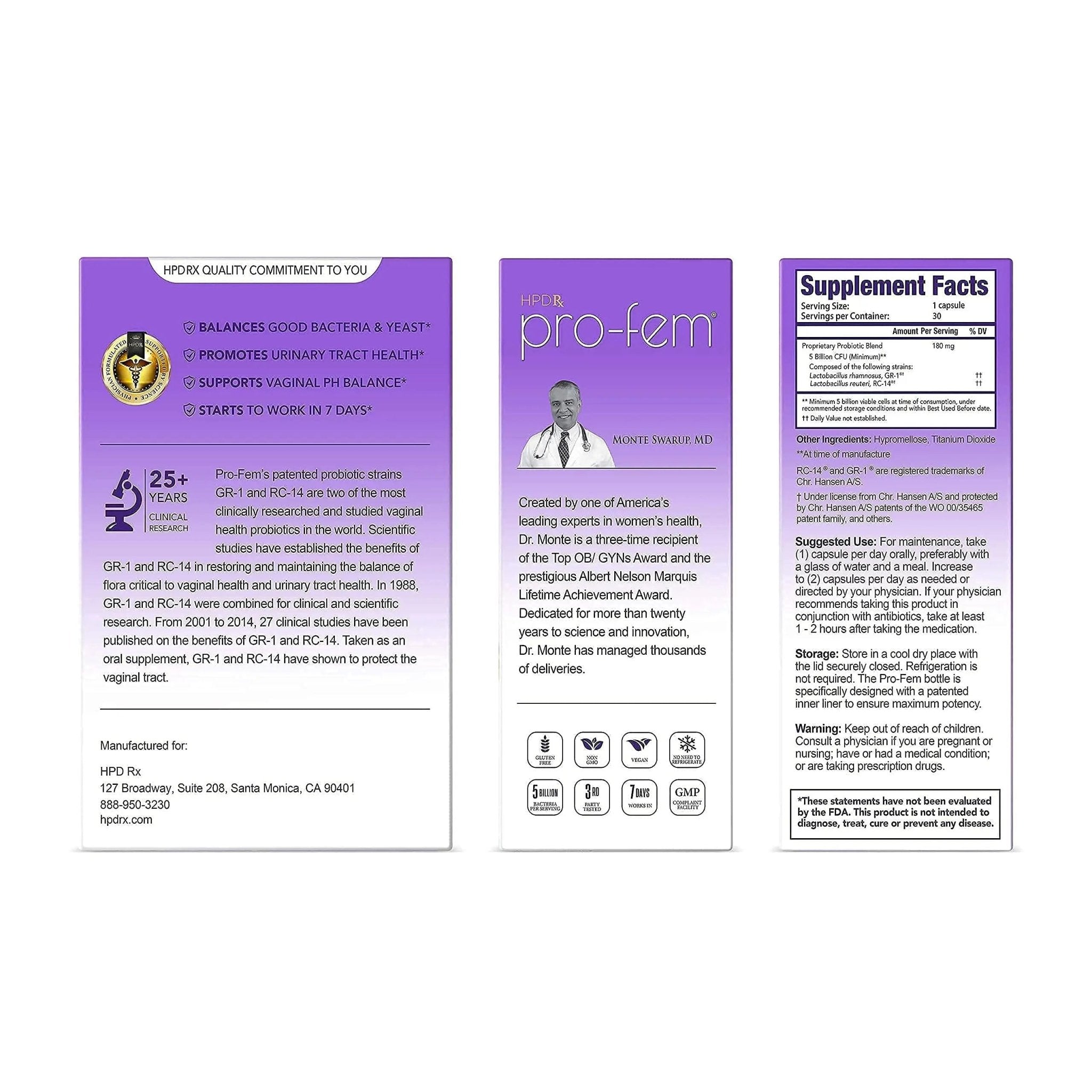 HPD Rx AHCC, Pro Fem, & ONE Bundle for Women - TrustMedUSA