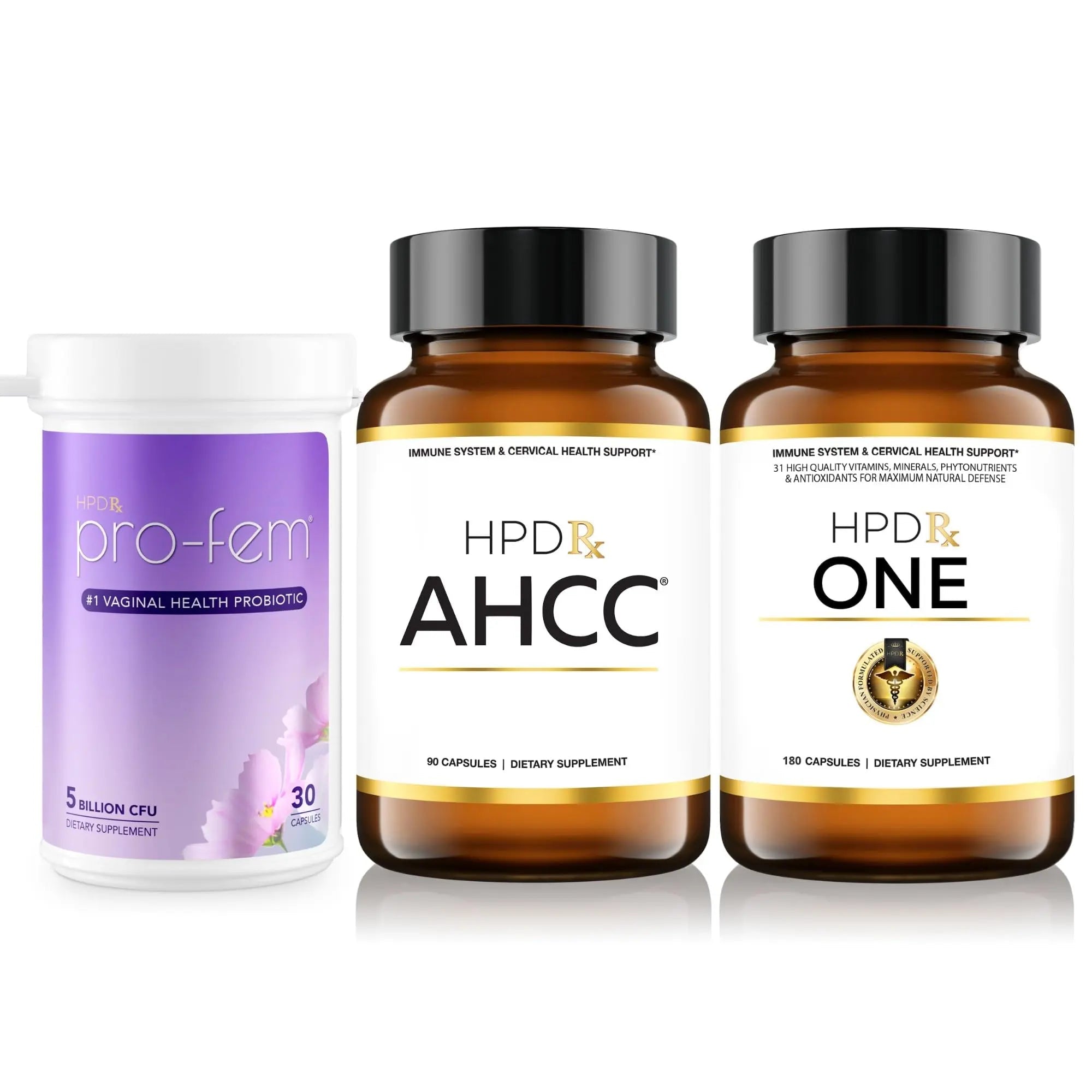 HPD Rx AHCC, Pro Fem, & ONE Bundle for Women - TrustMedUSA