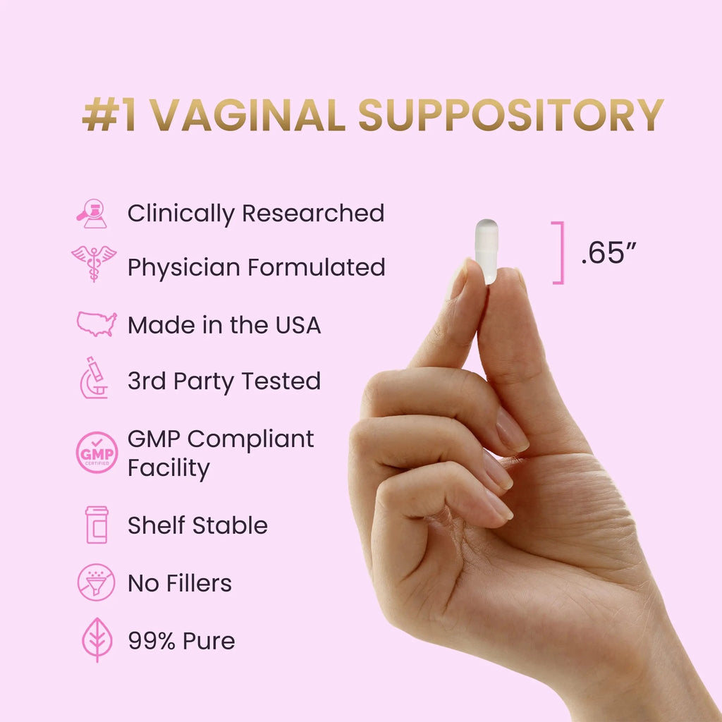 HPD Rx Fem-Rx Boric Acid Vaginal Suppositories for Women – Help Balance Vaginal pH, Eliminate Vaginal Odor – Dr Formulated Feminine Health Support – 30 Capsules Pack of 1 - TrustMedUSA