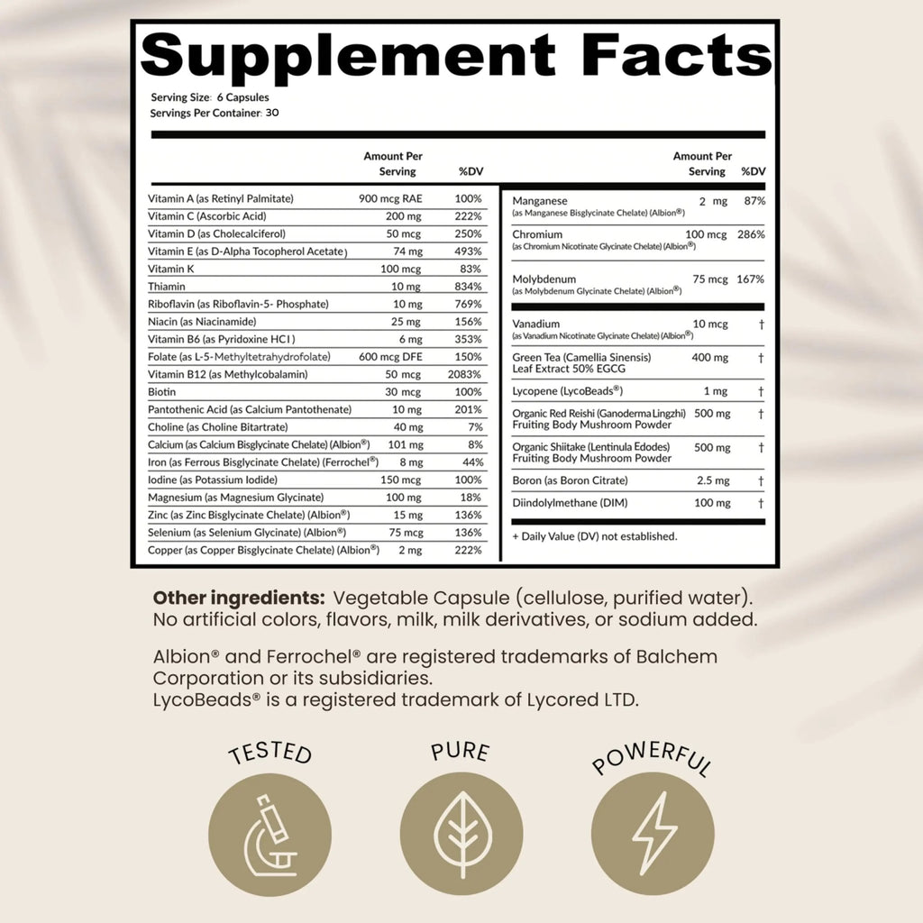 HPD Rx ONE Immunity Boost Multivitamin | HPV Supplements for Women and Men, 2 Pack - TrustMedUSA