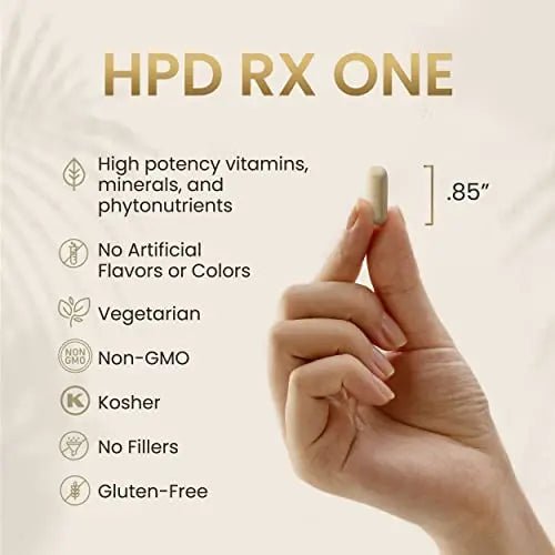 HPD Rx ONE Immunity Boost Multivitamin HPV Supplements for Women and Men - TrustMedUSA