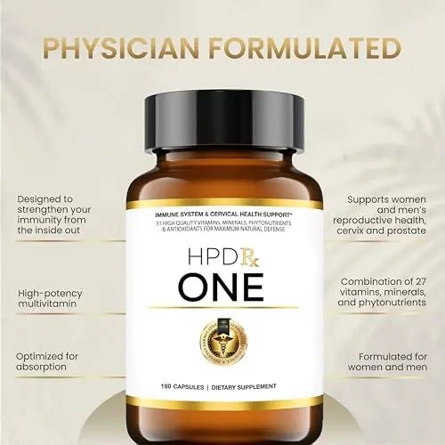 HPD Rx ONE Immunity Boost Multivitamin HPV Supplements for Women and Men - TrustMedUSA