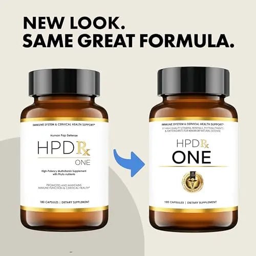 HPD Rx ONE Immunity Boost Multivitamin HPV Supplements for Women and Men, Pack of 6 - TrustMedUSA