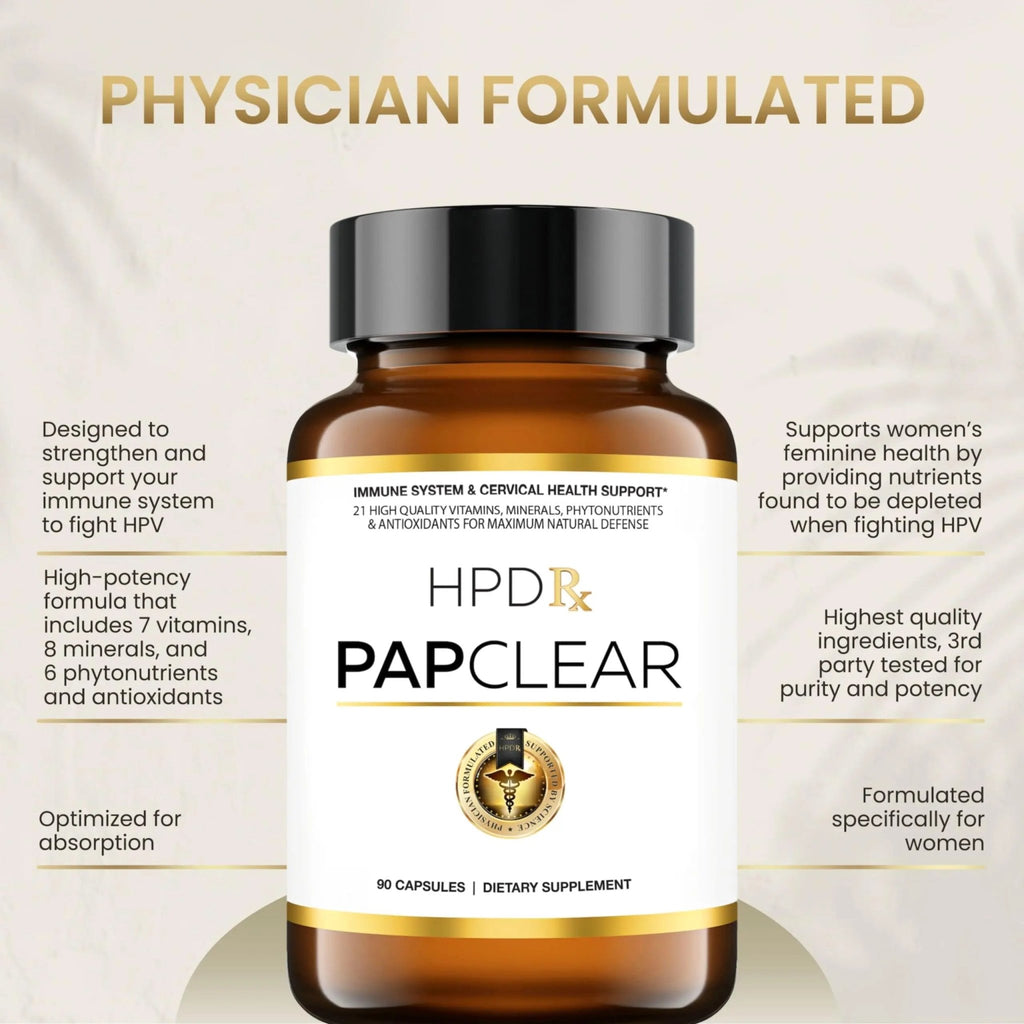 HPD Rx PAPCLEAR Physician Formulated | All Natural HPV Immune Support Supplement - TrustMedUSA