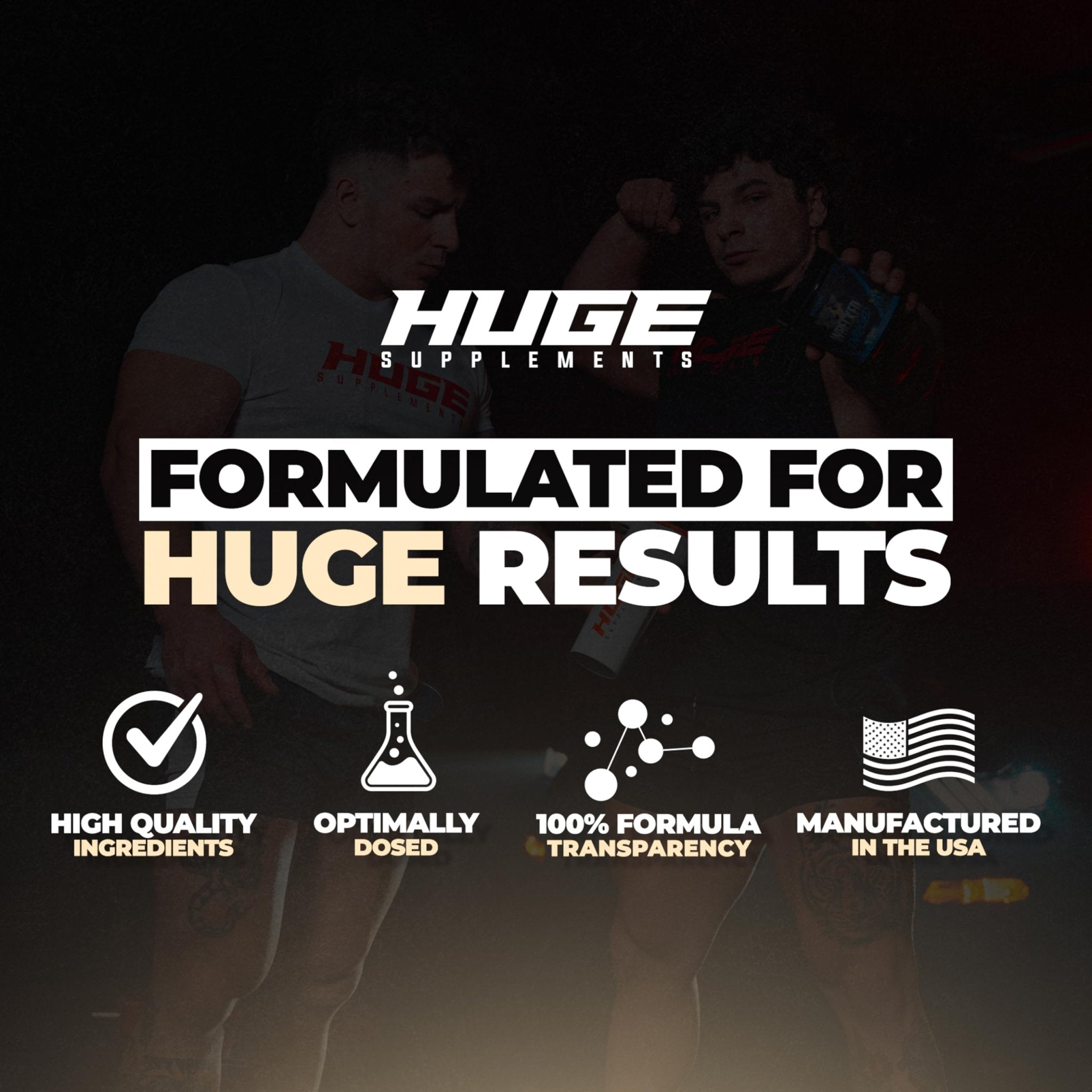Huge Supplements Whey Protein Concentrate Powder, 25g Protein Per Serving, 5g BCAA - TrustMedUSA