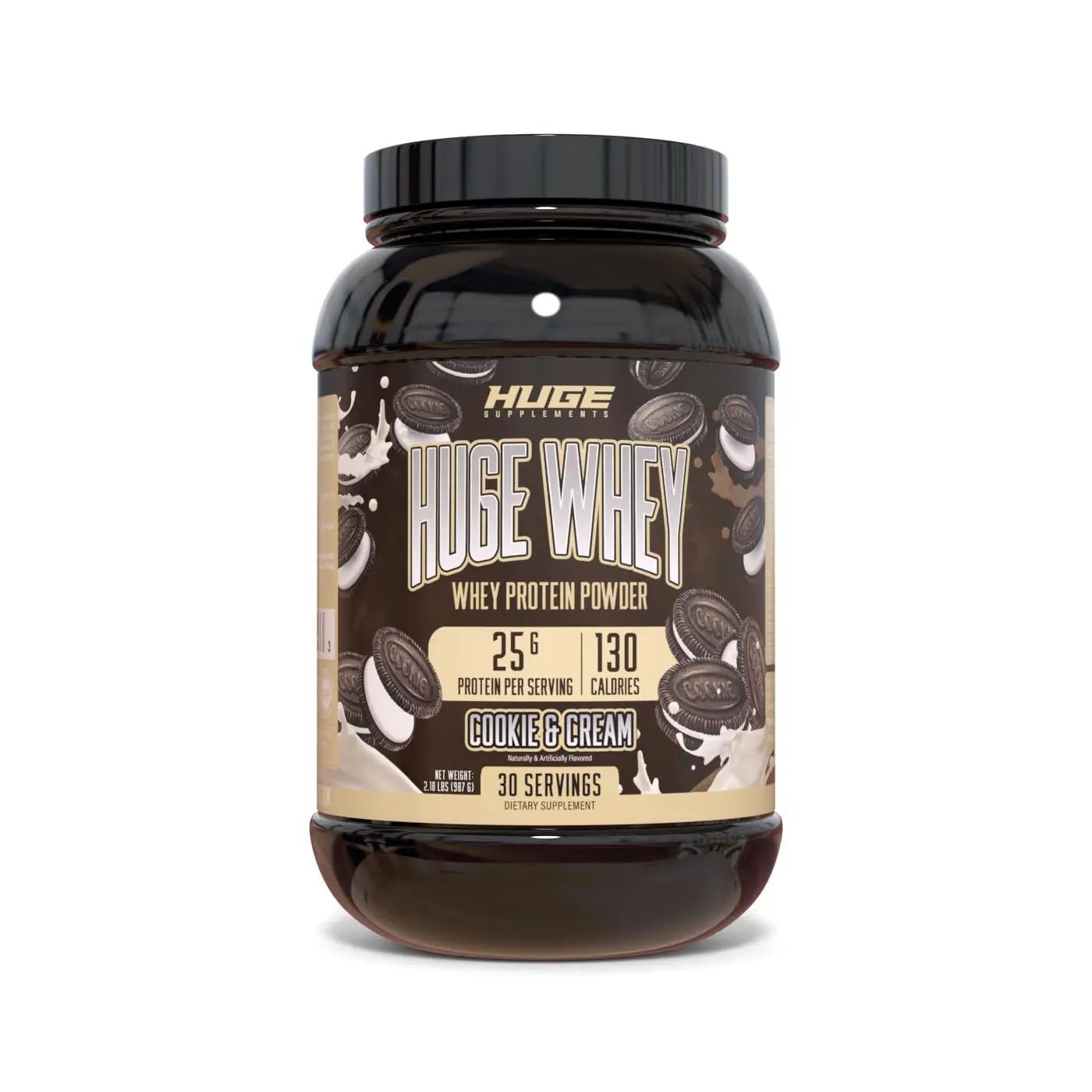 Huge Supplements Whey Protein Concentrate Powder, 25g Protein Per Serving, 5g BCAA - TrustMedUSA