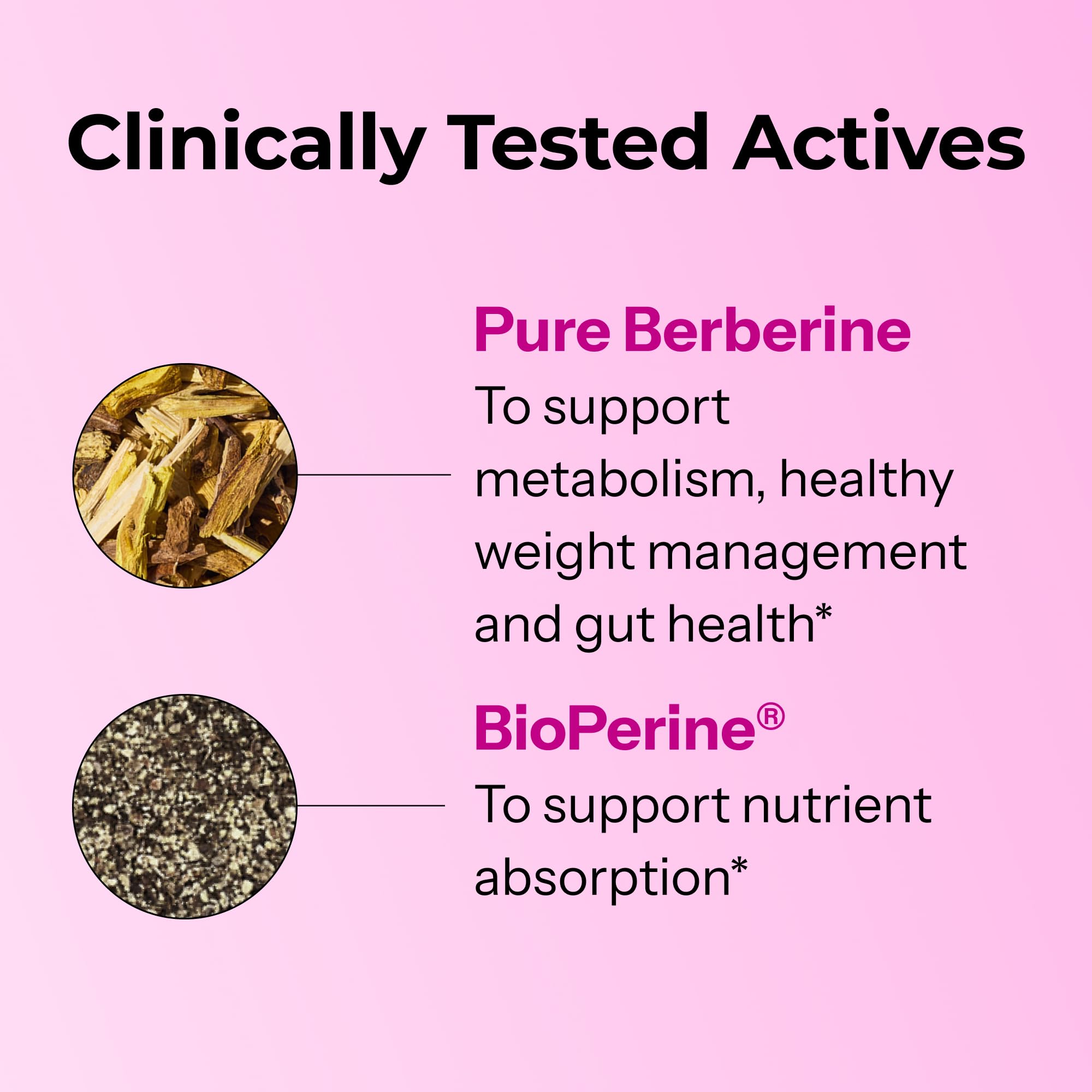 HUM Best of Berberine Supplement 1200mg, Pure Potency for Metabolic Wellness, Gut Health, Pure Berberine Supplements Enhanced - TrustMedUSA