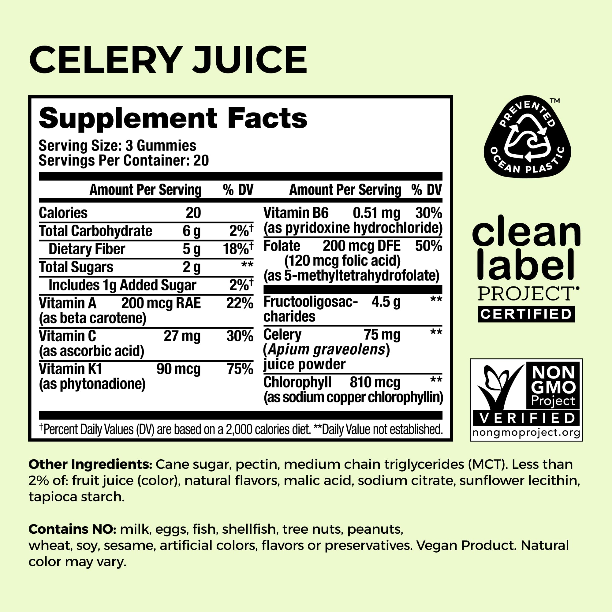 HUM Celery Juice Fiber Gummies for Adults, First Prebiotic Celery Juice Gummy, Gluten Free Fiber Supplement Supports Detoxification, Gut Health, Greens Gummies, Chlorophyll & Prebiotic Fiber, 60 Count - TrustMedUSA