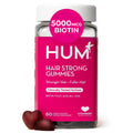 HUM Hair Strong Daily Hair Growth Gummies with Biotin, Zinc, Vitamin B12 to Support Growth, Folic Acid & Vitamin B12 Gummy Vitamins for Healthy Hair Support for Women and Men, 60 Gummies - TrustMedUSA