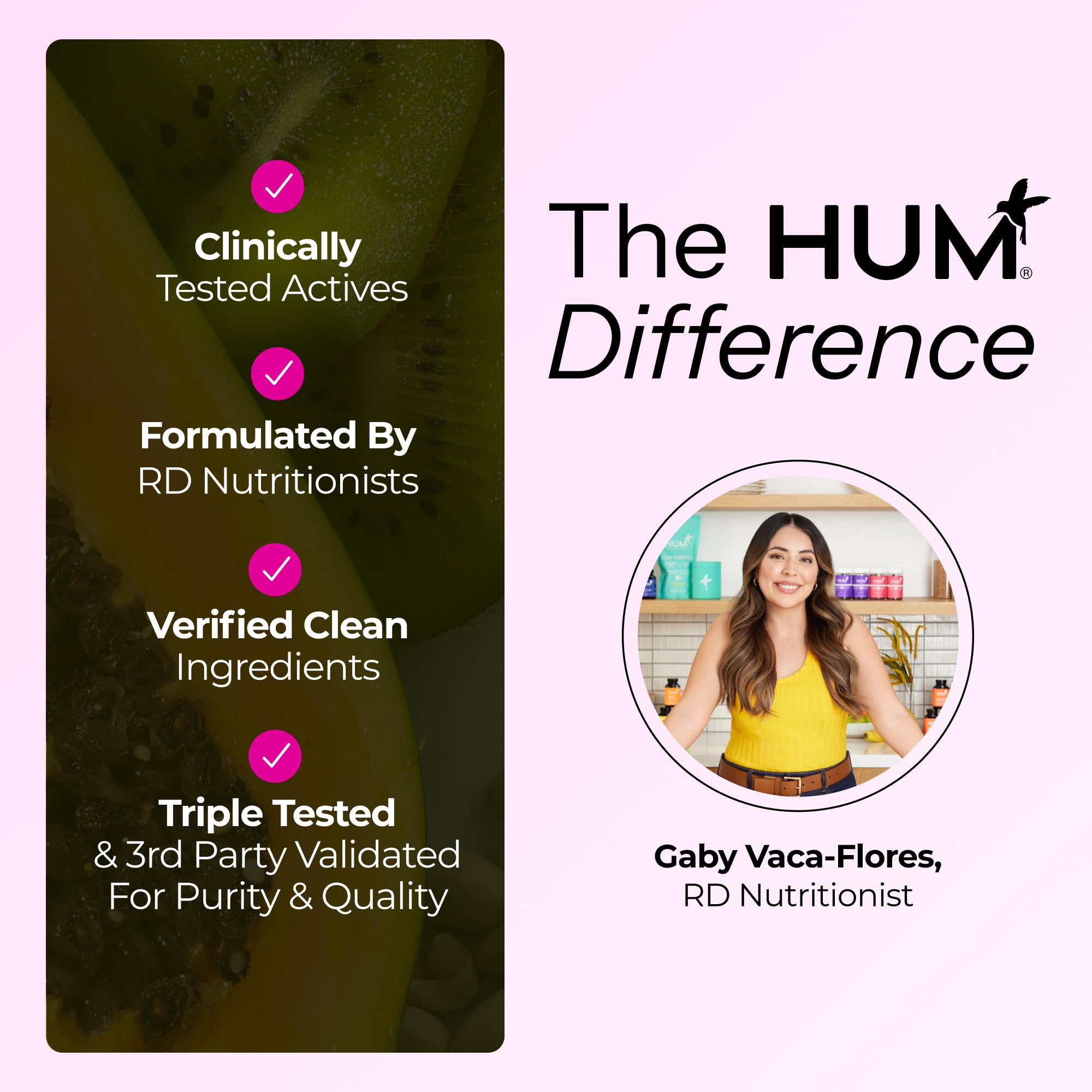 HUM Hair Strong Daily Hair Growth Gummies with Biotin, Zinc, Vitamin B12 to Support Growth, Folic Acid & Vitamin B12 Gummy Vitamins for Healthy Hair Support for Women and Men, 60 Gummies - TrustMedUSA