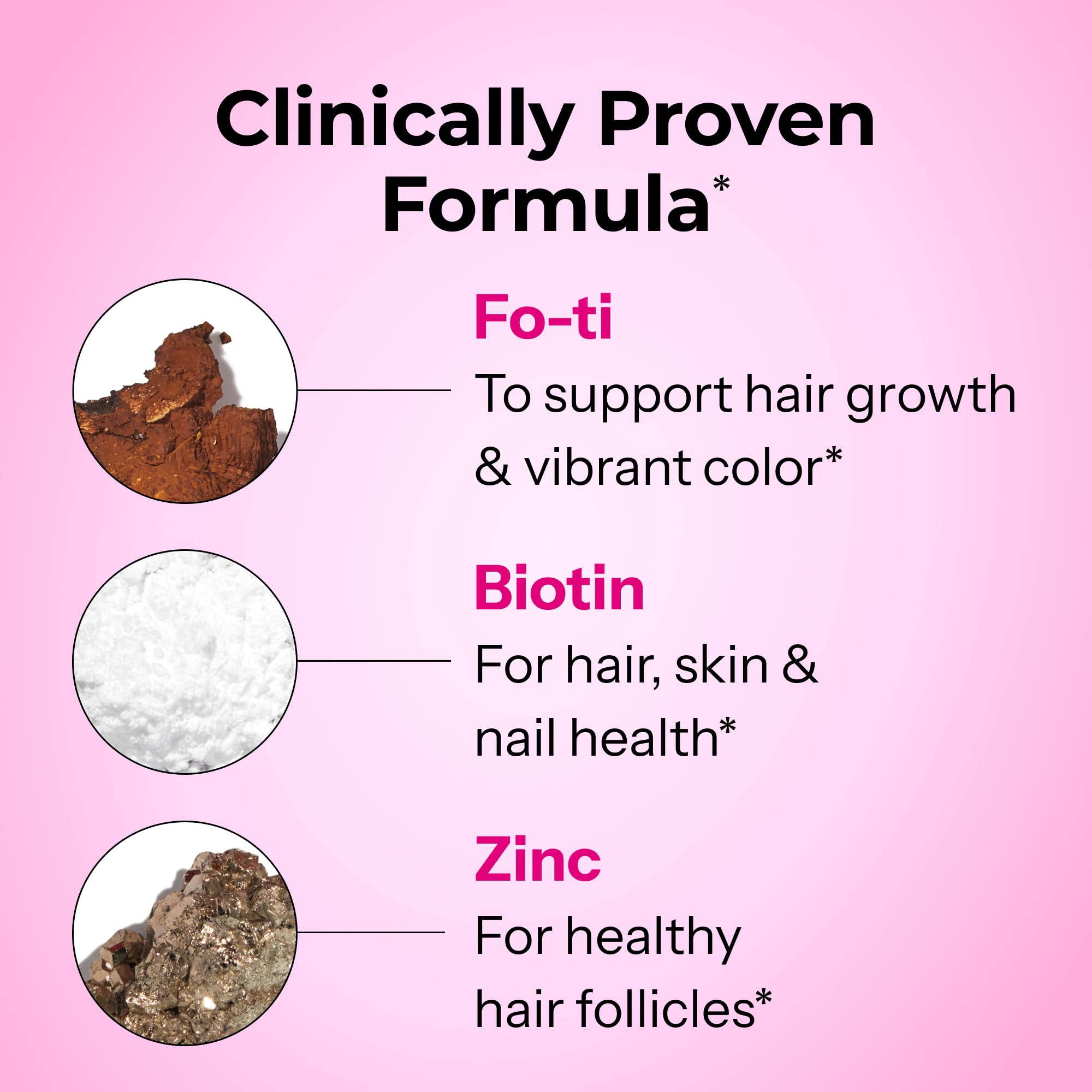 HUM Hair Strong Daily Hair Growth Gummies with Biotin, Zinc, Vitamin B12 to Support Growth, Folic Acid & Vitamin B12 Gummy Vitamins for Healthy Hair Support for Women and Men, 60 Gummies - TrustMedUSA