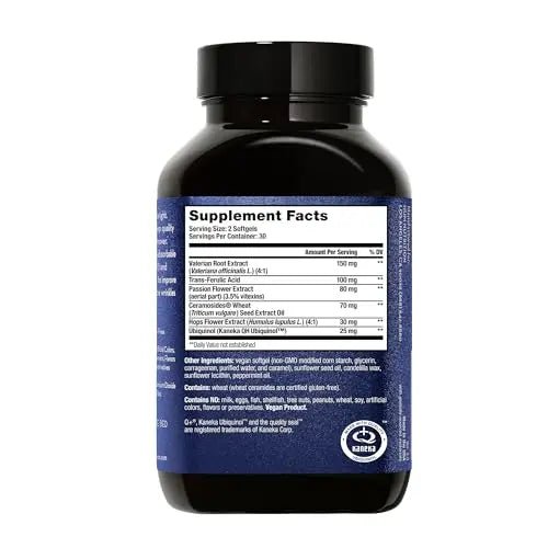 HUM Mighty Night Nighttime Sleep Supplement for Skin Care, CoQ10, Valerian Root & Ferulic Acid to Support Cell Turnover, Skin Vitamins for Women and Men, Overnight Beauty Vitamins, 60 Vegan Softgels - TrustMedUSA