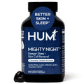 HUM Mighty Night Nighttime Sleep Supplement for Skin Care, CoQ10, Valerian Root & Ferulic Acid to Support Cell Turnover, Skin Vitamins for Women and Men, Overnight Beauty Vitamins, 60 Vegan Softgels - TrustMedUSA