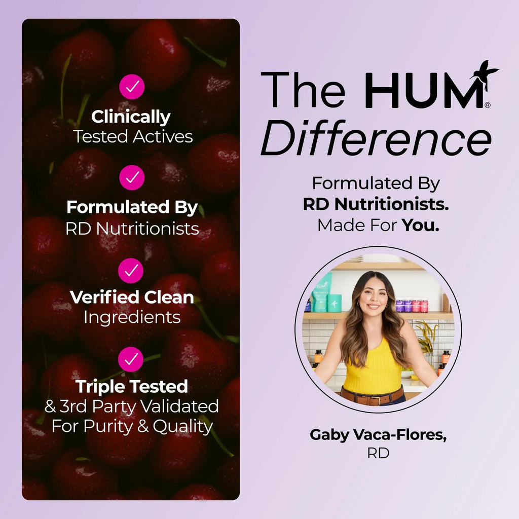 Hum Nutrition Dream Team Magnesium Bisglycinate Powder, L Theanine & Tart Cherry Magnesium Supplement Drink Mix, Support Rest, Relaxation & Sleep Routine, Gluten Free, Vegan, Cherry Lemon, 30 Servings - TrustMedUSA