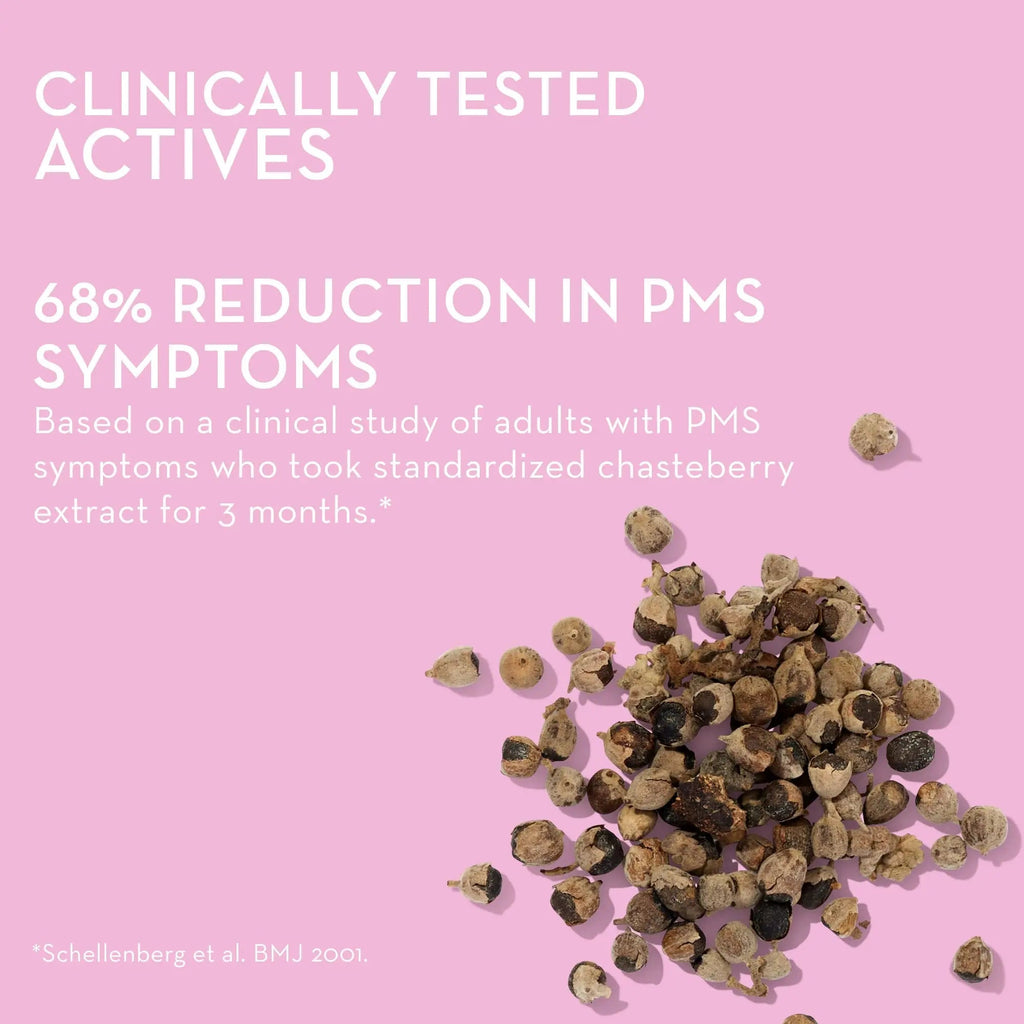 HUM Nutrition SOS PMS Gummies, PMS Support Supplement for Women, Support Cycle Symptoms, Bloating, Hormonal Balance, Includes Vitamin B6, Cranberry & Chasteberry Vitex, Gluten Free, 60 Vegan Gummies - TrustMedUSA