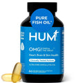 HUM OMG! Omega The Great Triple Omega 3 Fish Oil Supplement for Women & Men with Vitamin E, DHA & EPA, Skin Care & Skin Tone Support for Heart & Brain Health, Gluten Free, Non GMO, 60 Softgels - TrustMedUSA
