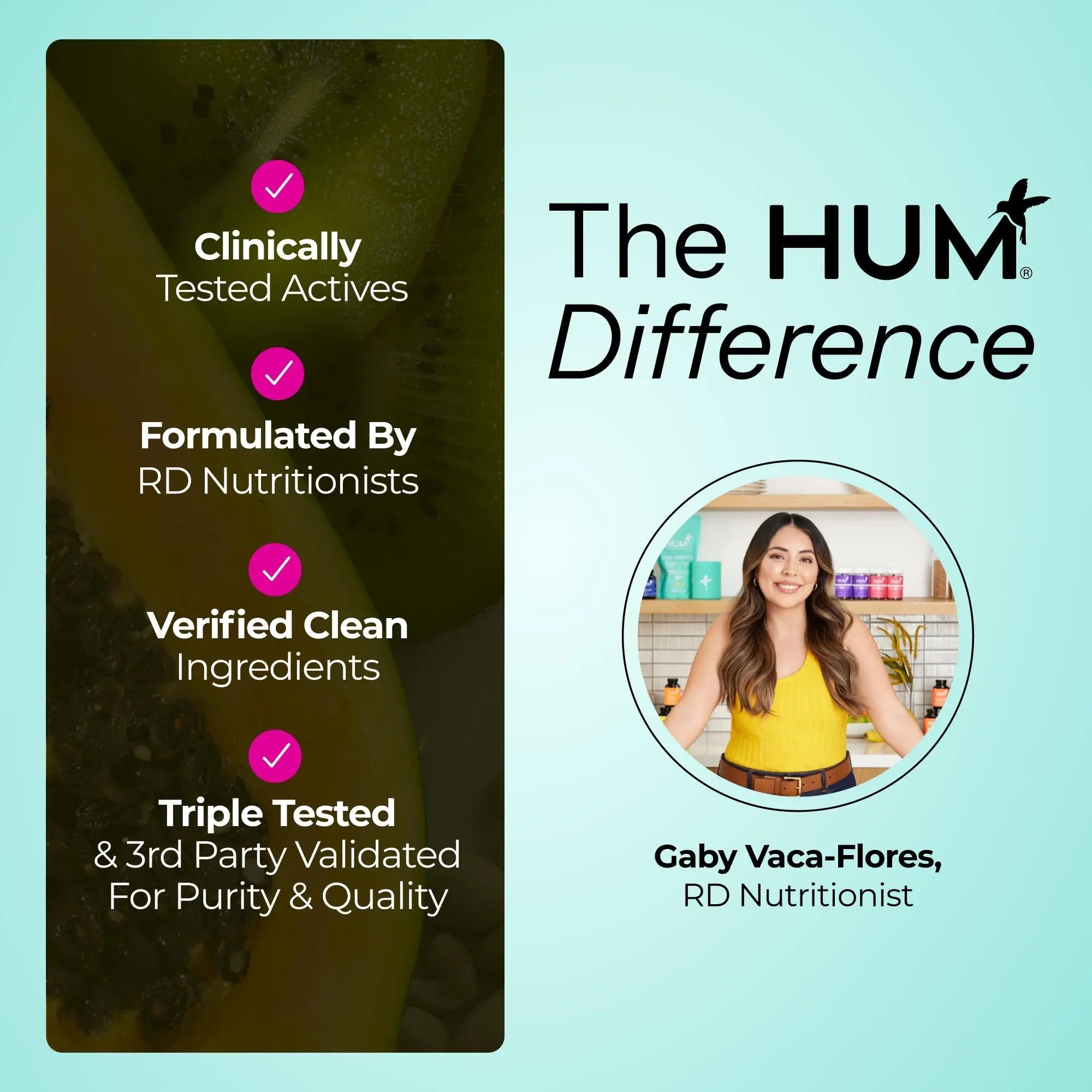 HUM Skin Squad Probiotics for Women and Men, Skin Care Supplement for Clear Complexion & Gut Health Support, Microbiome Prebiotic & Probiotic Supplement for Breakouts, Digestive Health, 60 Capsules - TrustMedUSA