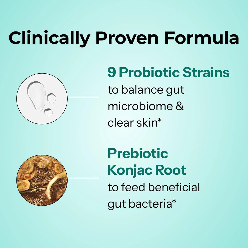 HUM Skin Squad Probiotics for Women and Men, Skin Care Supplement for Clear Complexion & Gut Health Support, Microbiome Prebiotic & Probiotic Supplement for Breakouts, Digestive Health, 60 Capsules - TrustMedUSA