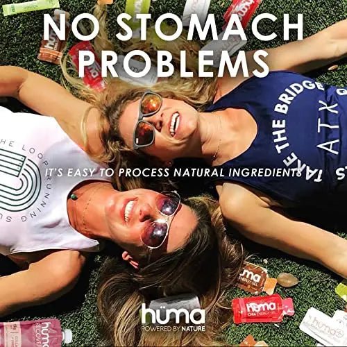 Huma Chia Energy Gel, Variety 12 Pack - Stomach Friendly, Real Food Energ - TrustMedUSA