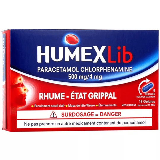 HumexLib - Flu - Cold - 16 Capsules - TrustMedUSA