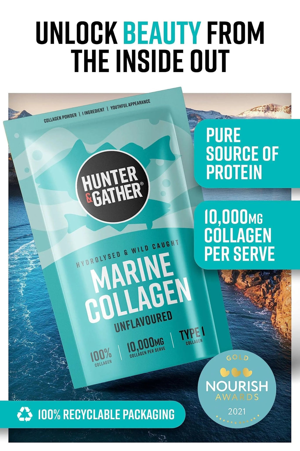 Hunter & Gather Collagen Powder Bundle | Hydrolysed Grass-Fed Bovine Collagen - TrustMedUSA