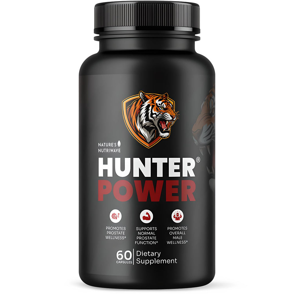 HunterPower – Hunter Power Daily Botanical Supplement with Saw Palmetto, Tongkat Ali, Nettle, Wild Yam & Horny Goat Weed – Non-GMO, Stimulant-Free Formula, Made in USA – 60 Capsules, 1 Month Supply - TrustMedUSA
