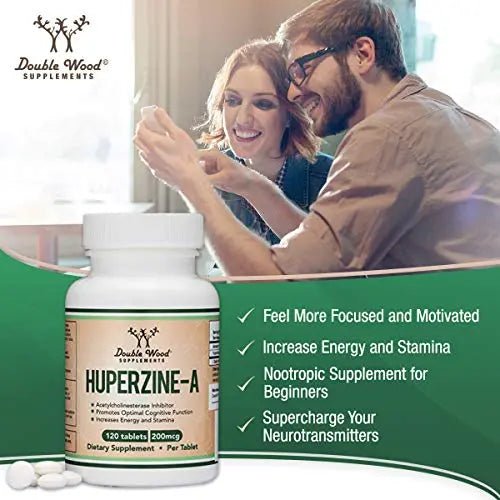 Huperzine A 200mcg (Third Party Tested) Manufactured in The USA, 120 Tablets, Brain - TrustMedUSA