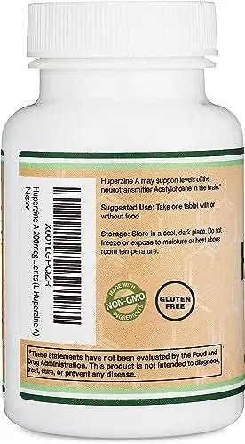 Huperzine A 200mcg (Third Party Tested) Manufactured in The USA, 120 Tablets, Brain - TrustMedUSA