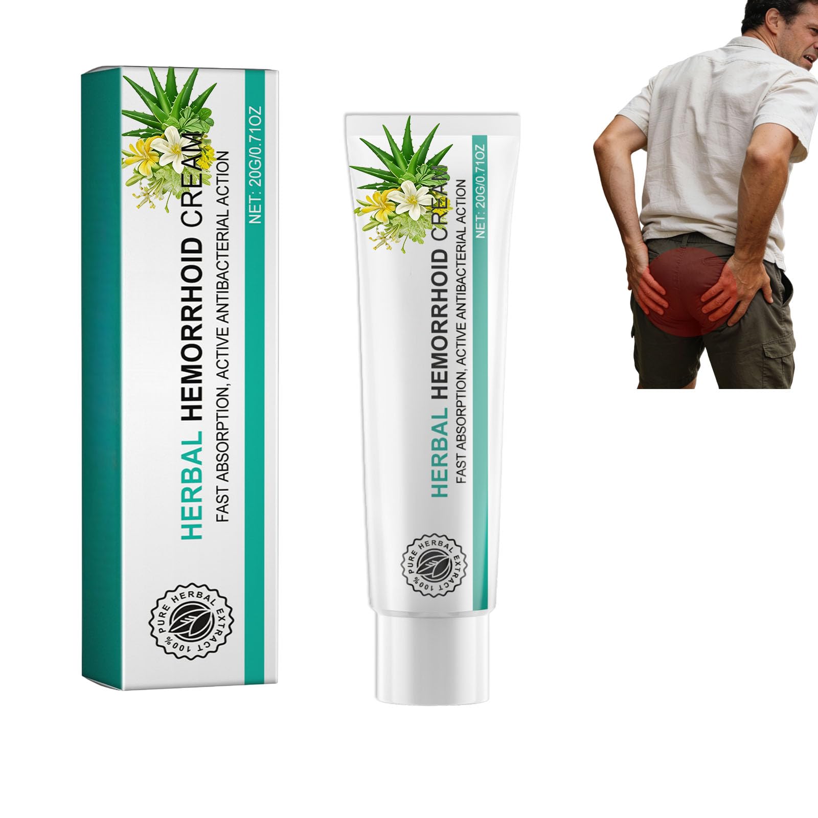 Hushblade Hemorrhoid Body Cream, Natural Herbal Hemorrhoid Cream, for Men and Women Moisturizing and Nourishing - TrustMedUSA