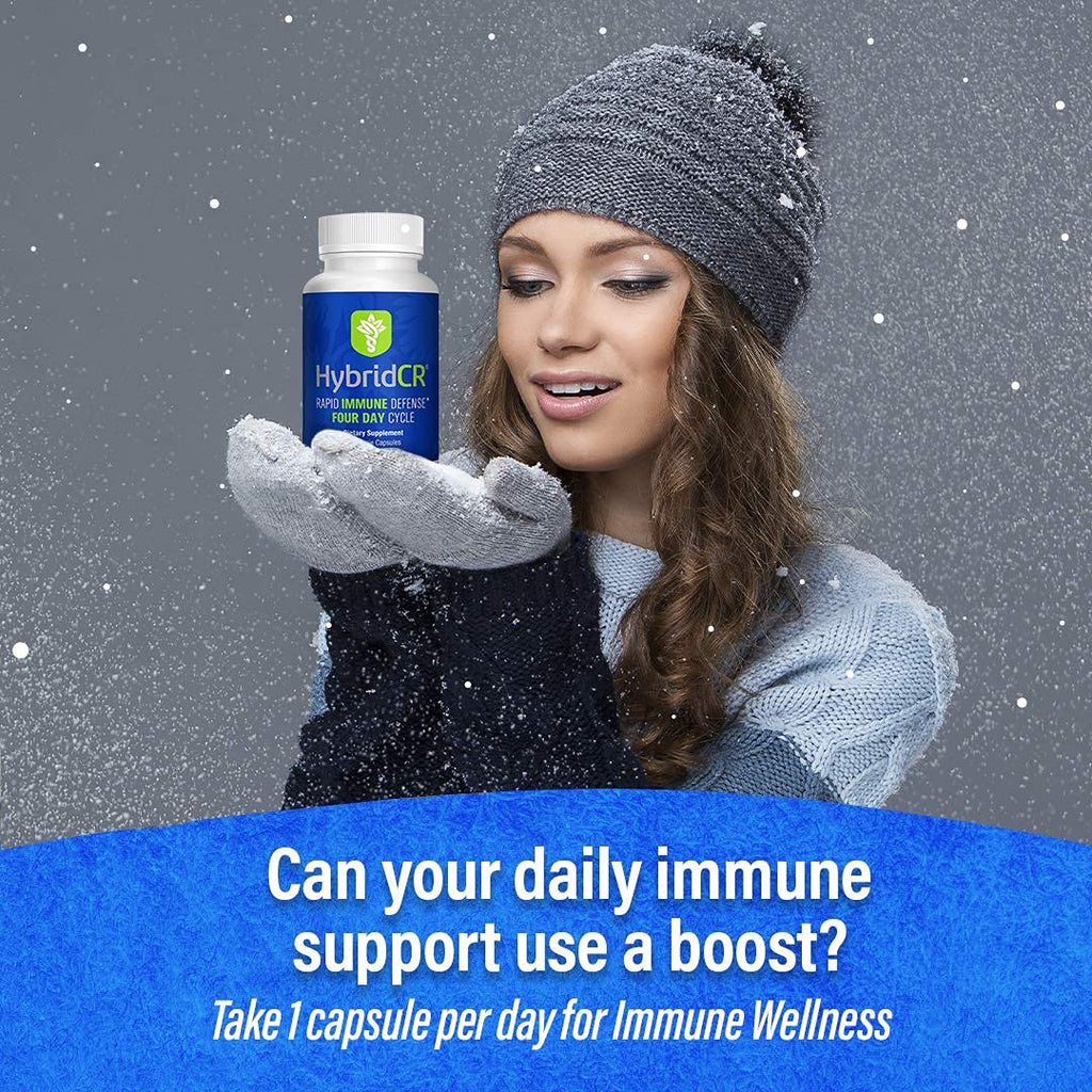 HybridCR Rapid Immunity Supplement | Zinc, Echinacea, Andrographis, Ginseng, Selenium, Gluten-Free & Non-GMO | 5-in-1 Immune Support Supplement | Pharmacist Formulated 1 Month Supply (30 Veggie Caps) - TrustMedUSA