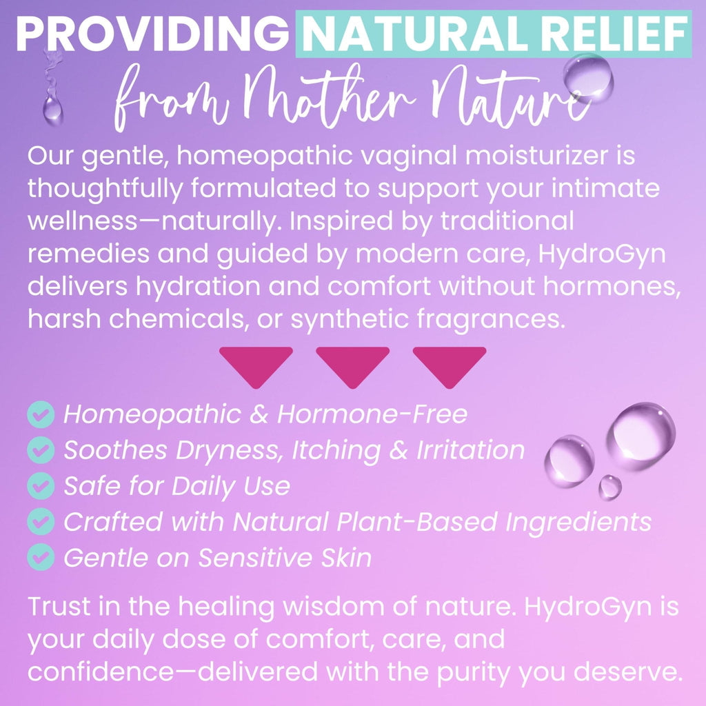 Hydro GYN Vaginal Moisturizer | Long Lasting for Vaginal Dryness & Irritation | Hyaluronic Acid & Vitamin E | Feminine Care Hormone Free | Pre and Post Menopausal I 10 Pre Filled Applicators - Maple Wellness Supplements